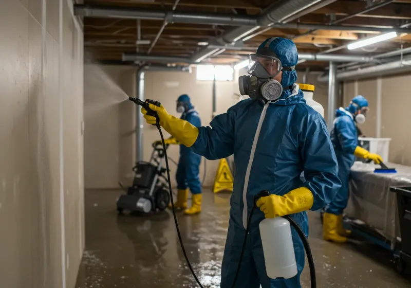 Basement Sanitization and Antimicrobial Treatment process in White Pine County, NV